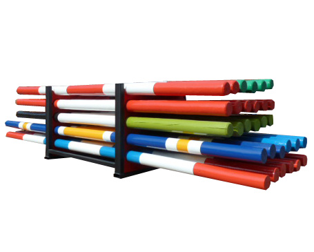 Equi Rack with dividers for 30 poles